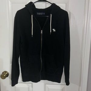 Abercrombie & Fitch full zip hoodie XS black